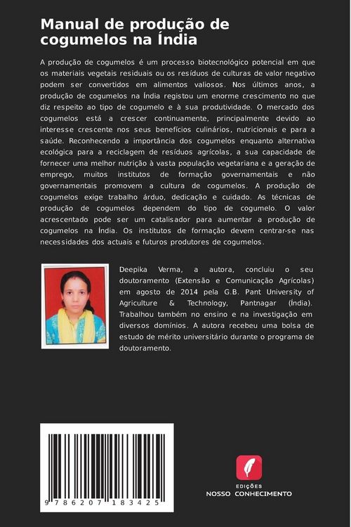 Produktbild: Manual de produ&ccedil;&atilde;o de cogumelos na &Iacute;ndia