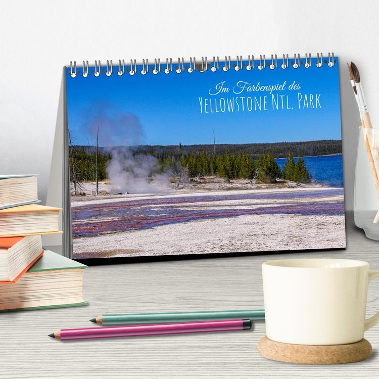 Produktbild: Im Farbenspiel des Yellowstone Natl. Park (Tischkalender 2026 DIN A5 quer), CALVENDO Monatskalender
