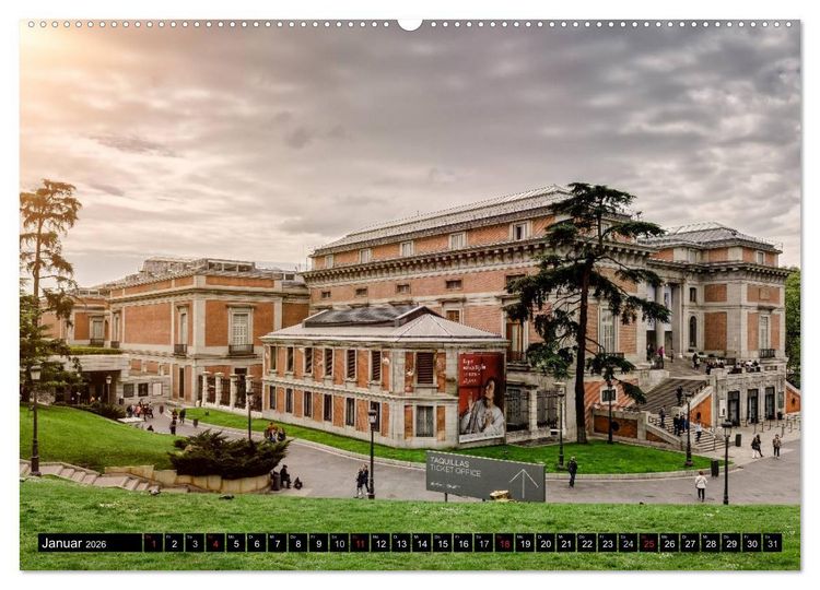 Produktbild: Madrid entdecken (Wandkalender 2026 DIN A2 quer), CALVENDO Monatskalender