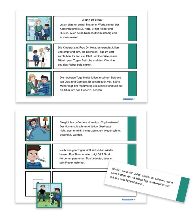 Produktbild: Bildergeschichten ordnen &ndash; Teil 1 Sch&uuml;lerarbeitsmaterial f&uuml;r die 2. bis 3. Klasse
