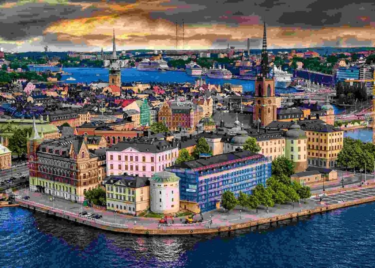 Produktbild: Erwachsenenpuzzle 1000 Teile - Stockholm, Schweden
