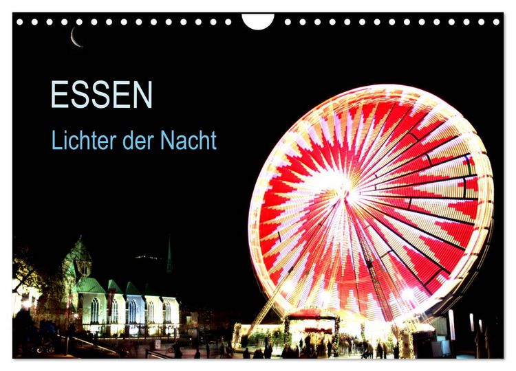Produktbild: Essen Lichter der Nacht (Wandkalender 2026 DIN A4 quer), CALVENDO Monatskalender