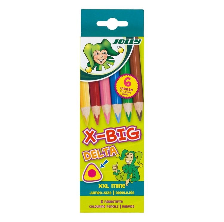 Produktbild: JOLLY Buntstifte X-BIG Delta, 6er Set
