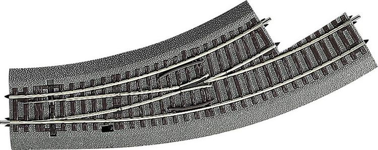 Produktbild: H0 RocoLine (mit Bettung) 42560 Bogenweiche, links 1St.