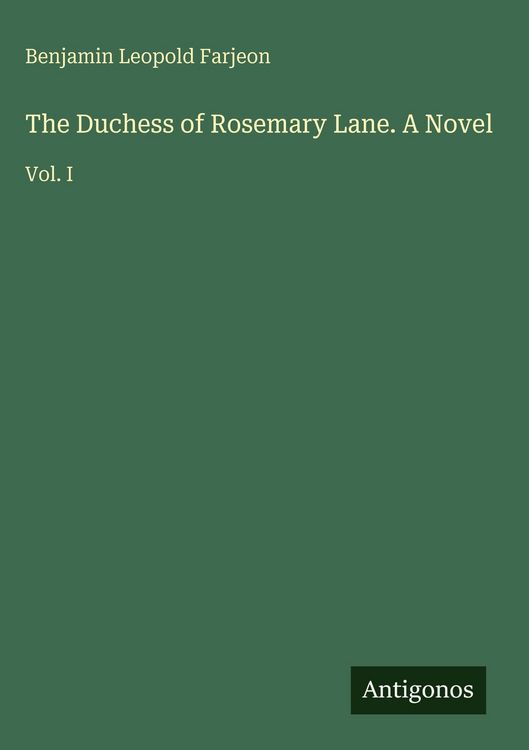 Produktbild: The Duchess of Rosemary Lane. A Novel