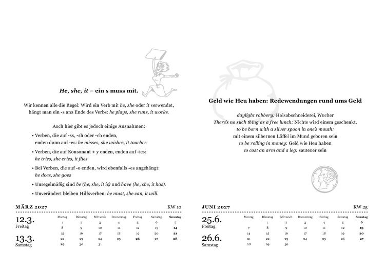 Produktbild: Der gro&szlig;e Sprachkalender Englisch 2027