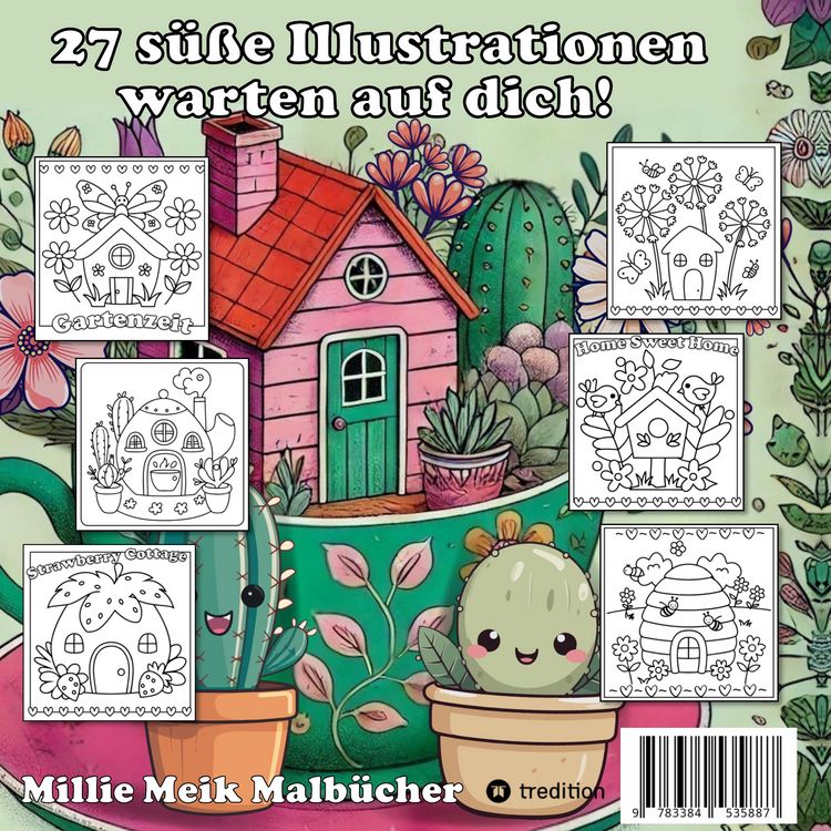 Produktbild: Cozy Malbuch f&uuml;r Erwachsene - Garten Malbuch mit Motiven aus dem Garten - Bold and Easy Cute and Comfy
