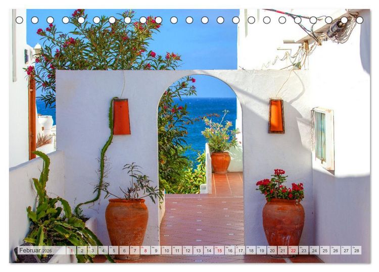 Produktbild: Urlaubsparadies Lanzarote (Tischkalender 2026 DIN A5 quer), CALVENDO Monatskalender