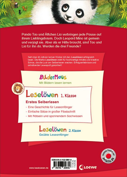 Produktbild: Lesel&ouml;wen 1. Klasse - Ein Panda in der Dschungelschule