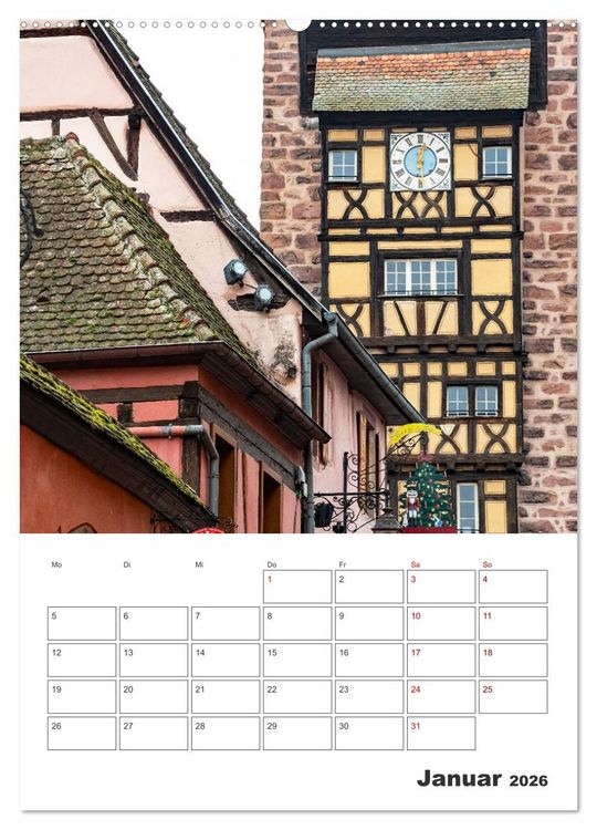 Produktbild: Riquewihr - Urlaubsplaner (hochwertiger Premium Wandkalender 2026 DIN A2 hoch), Kunstdruck in Hochglanz