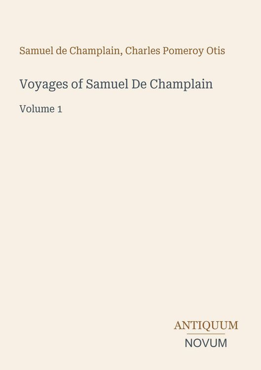 Produktbild: Voyages of Samuel De Champlain