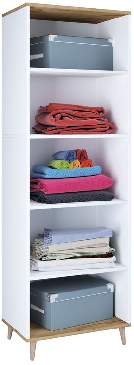 Produktbild: Holz Kleiderschrank Schuhregal Flur Regal Landos