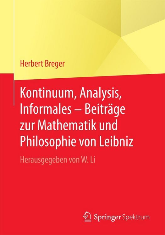 Produktbild: Kontinuum, Analysis, Informales - Beitr&auml;ge zur Mathematik und Philosophie von Leibniz