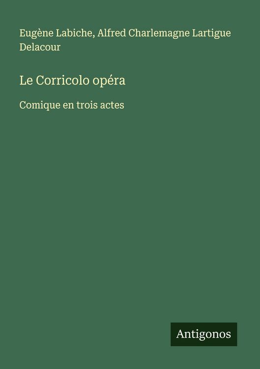 Produktbild: Le Corricolo op&eacute;ra
