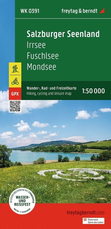 Produktbild: freytag & berndt Wanderkarte WK 0391 Salzburger Seenland, Irrsee - Fuschlsee - Mondsee 1:50.000