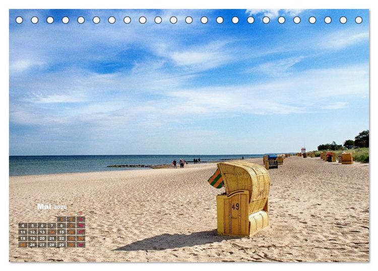 Produktbild: L&uuml;becker Bucht Strand - Sport - Flair (Tischkalender 2026 DIN A5 quer), CALVENDO Monatskalender