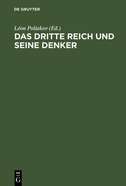 Produktbild: Das Dritte Reich und seine Denker