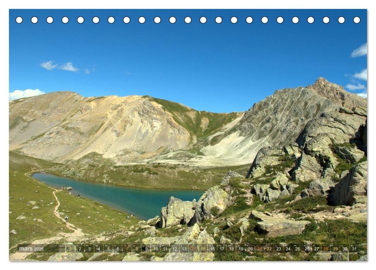 Produktbild: Le paradis des lacs de montagne (Calendrier de bureau 2026 DIN A5 vertical), CALVENDO calendrier mensuel
