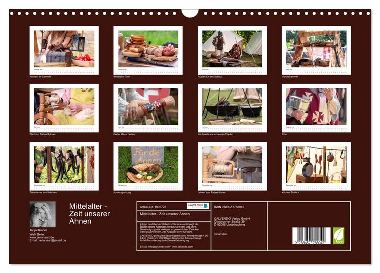 Produktbild: Mittelalter - Zeit unserer Ahnen (Wandkalender 2026 DIN A3 quer), CALVENDO Monatskalender