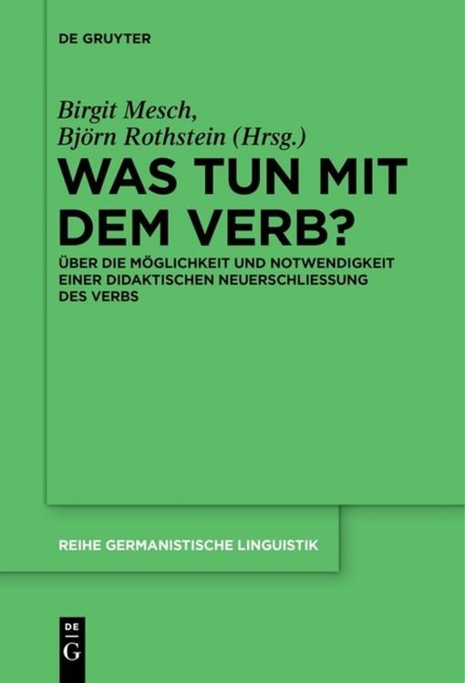 Produktbild: Was tun mit dem Verb?