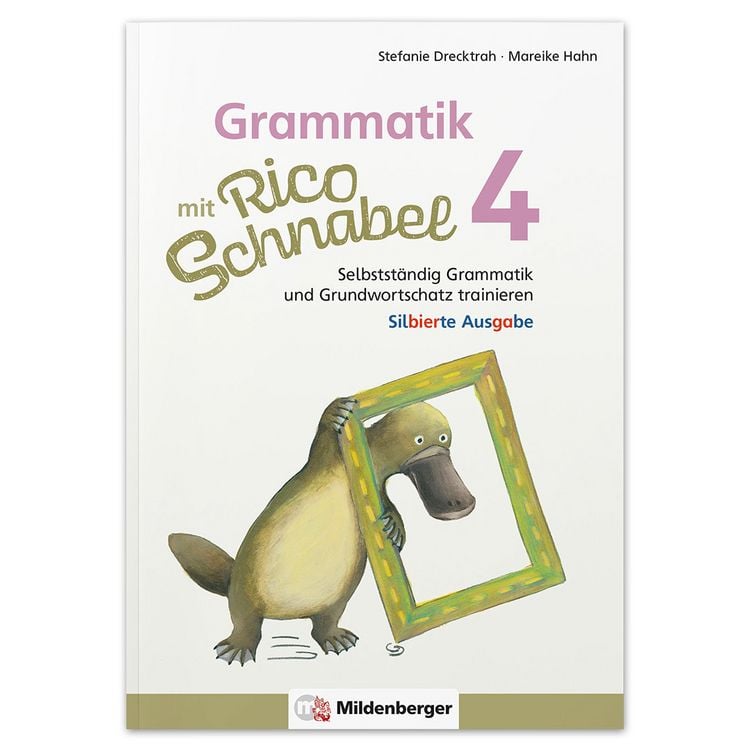 Produktbild: Grammatik mit Rico Schnabel, Klasse 4 - silbierte Ausgabe