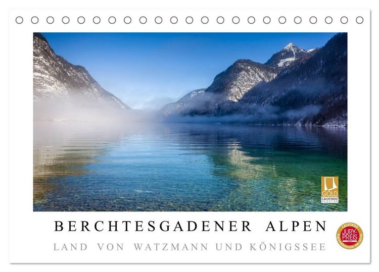Produktbild: Berchtesgadener Alpen - Land von Watzmann und K&ouml;nigssee (Tischkalender 2026 DIN A5 quer), CALVENDO Monatskalender