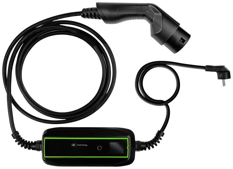 Produktbild: Green Cell EV PowerCable Mobile Ladestation Typ 2 16A Anzahl Anschl&uuml;sse 1 3.6kW