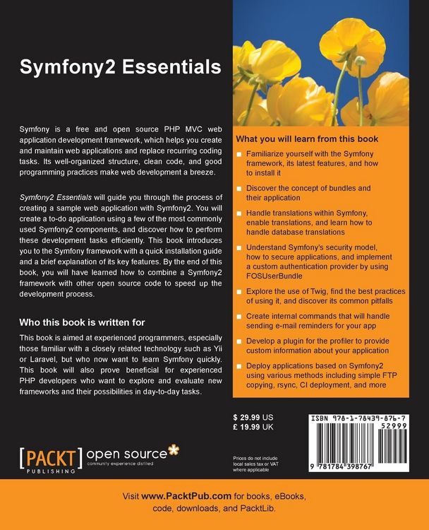 Produktbild: Symfony2 Essentials