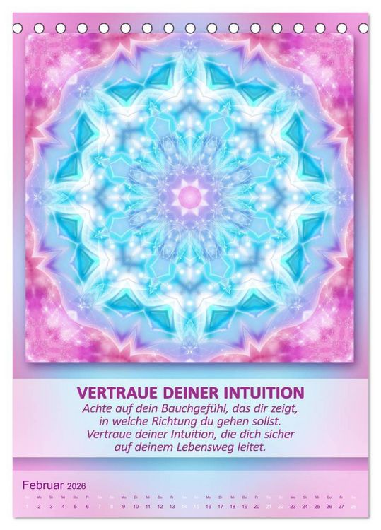 Produktbild: Light Energy Mandalas - Kalender - Vol. 2 (Tischkalender 2026 DIN A5 hoch), CALVENDO Monatskalender
