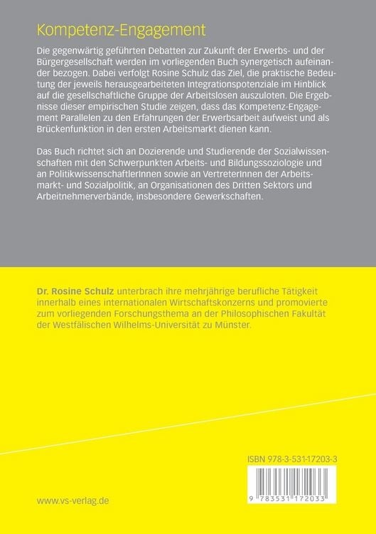 Produktbild: Kompetenz-Engagement: Ein Weg zur Integration Arbeitsloser in die Gesellschaft