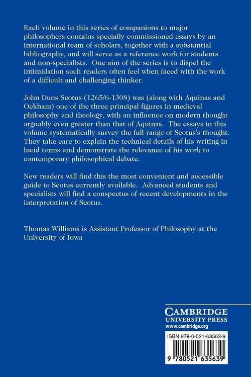 Produktbild: The Cambridge Companion to Duns Scotus