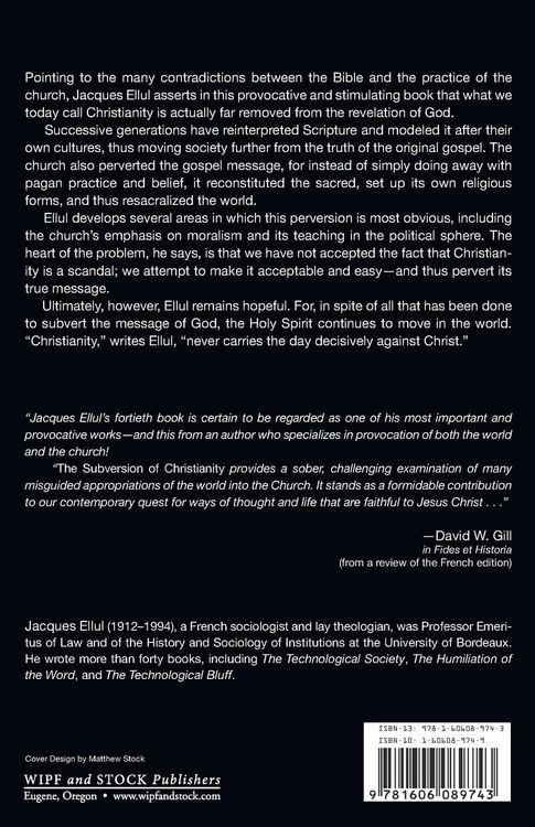 Produktbild: The Subversion of Christianity