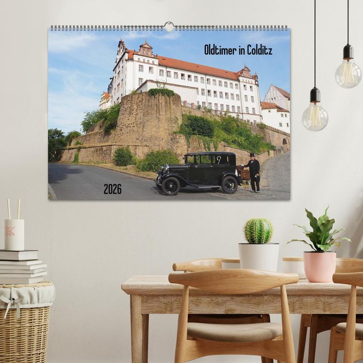 Produktbild: Oldtimer in Colditz (Wandkalender 2026 DIN A2 quer), CALVENDO Monatskalender
