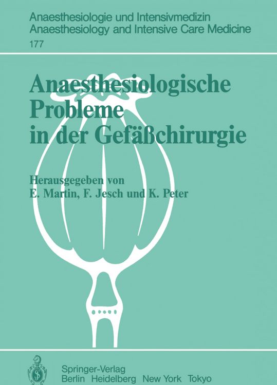 Produktbild: Anaesthesiologische Probleme in der Gef&auml;&szlig;chirurgie