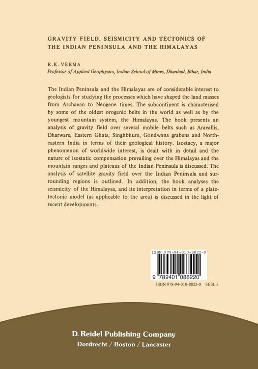 Produktbild: Gravity Field, Seismicity and Tectonics of the Indian Peninsula and the Himalayas
