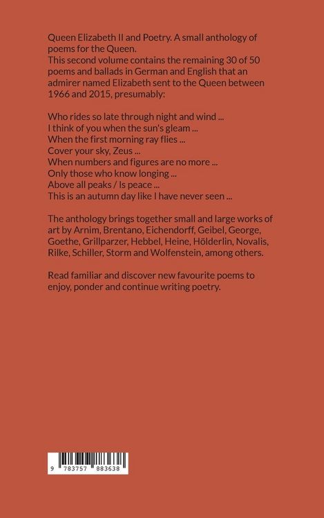 Produktbild: Queen Elizabeth II. There is no time for poetry