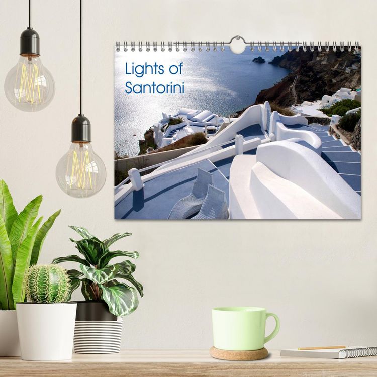 Produktbild: Lights of Santorini (Wall Calendar 2026 DIN A4 landscape), CALVENDO 12 Month Wall Calendar