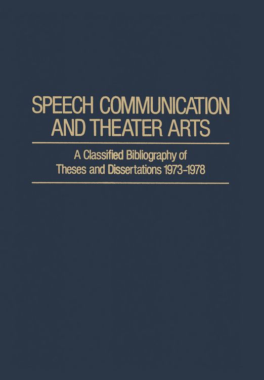 Produktbild: Speech Communication and Theater Arts