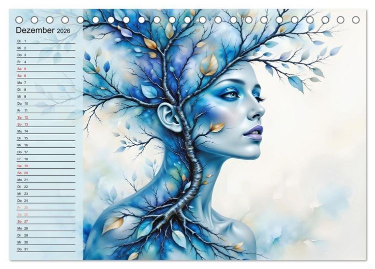 Produktbild: Waldgeborene Eleganz (Tischkalender 2026 DIN A5 quer), CALVENDO Monatskalender