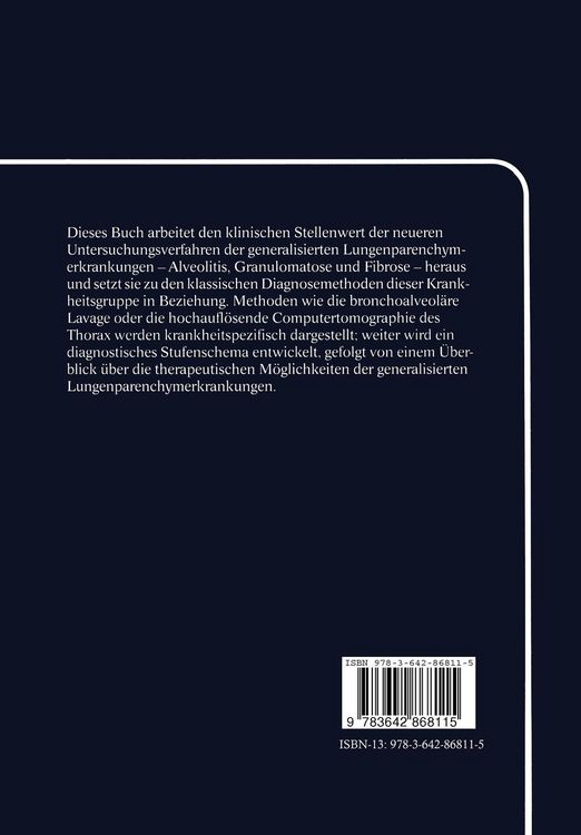 Produktbild: Generalisierte Lungenparenchymerkrankungen