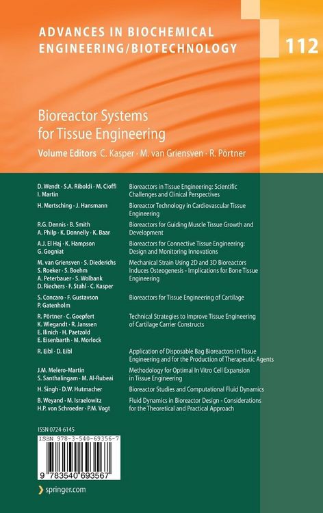 Produktbild: Bioreactor Systems for Tissue Engineering