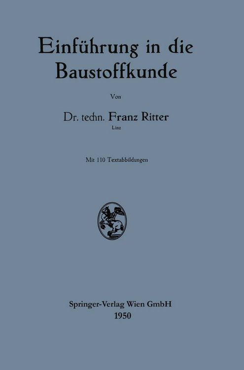 Produktbild: Einf&uuml;hrung in die Baustoffkunde