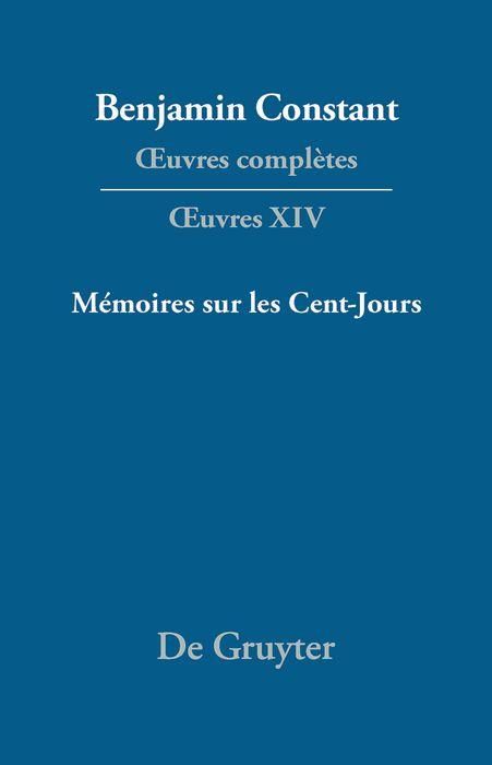 Produktbild: M&eacute;moires sur les Cent-Jours