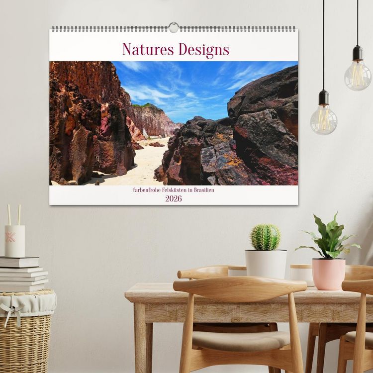 Produktbild: Natures-Designs - farbenfrohe Felsk&uuml;sten in Brasilien (Wandkalender 2026 DIN A2 quer), CALVENDO Monatskalender