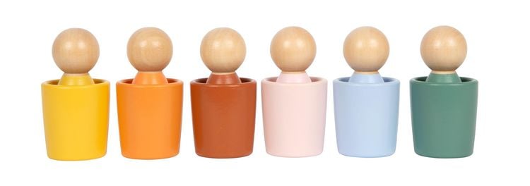 Produktbild: Montessori Sortierbecher mit Figuren