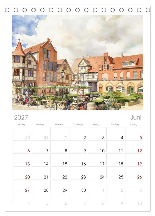 Produktbild: Bezaubernde St&auml;dte in Sachsen-Anhalt (Tischkalender 2027 DIN A5 hoch), CALVENDO Monatskalender