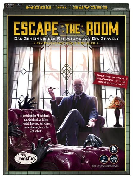 Produktbild: Ravensburger ThinkFun®, Escape the Room - Das Geheimnis des Refugiums von Dr. Gravely, Partyspiel
