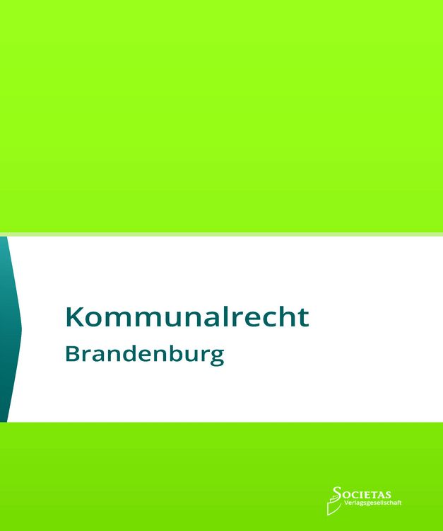 Produktbild: Kommunalrecht Brandenburg