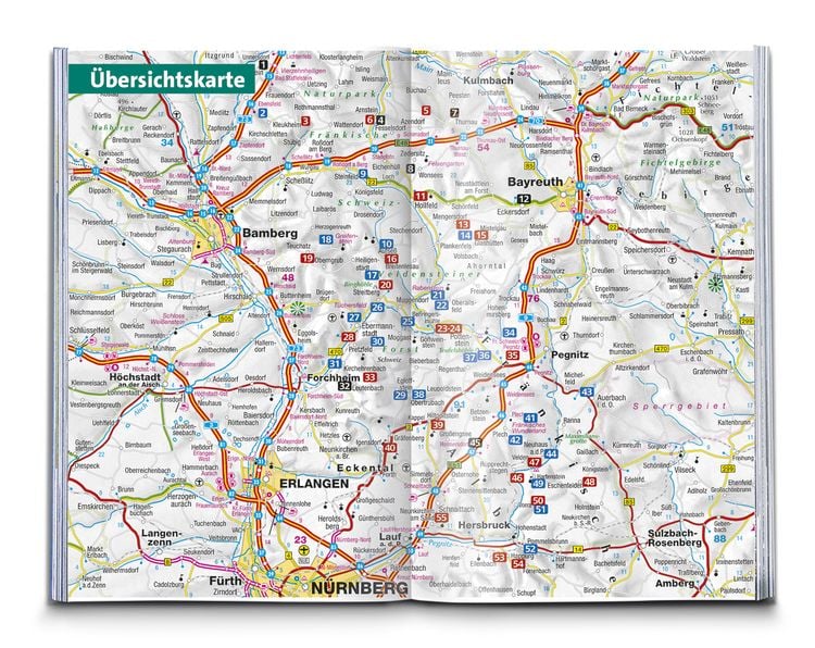 Produktbild: KOMPASS Wanderführer Fränkische Schweiz mit Oberem Maintal und Hersbrucker Schweiz, 55 Touren mit Extra-Tourenkarte