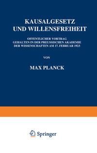 Produktbild: Kausalgesetz und Willensfreiheit